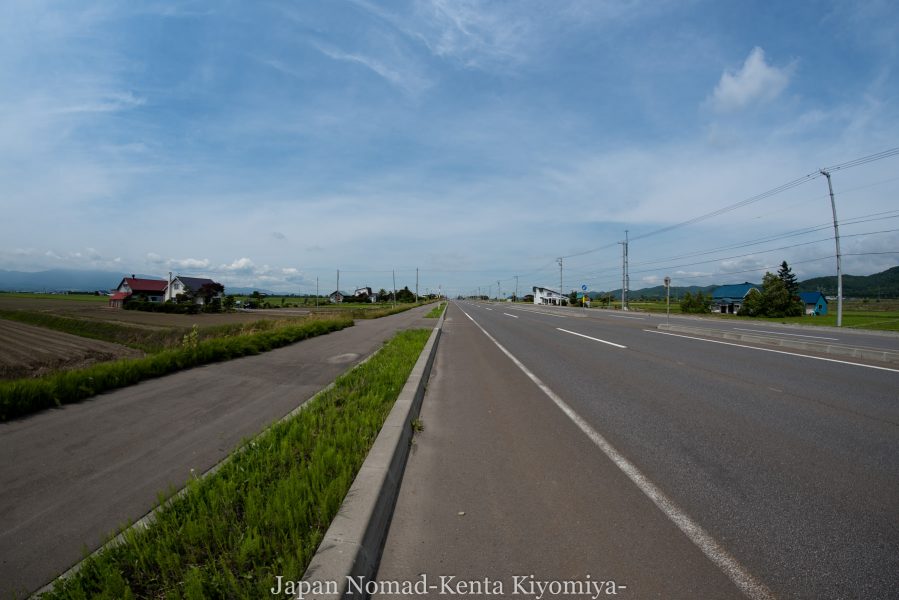 自転車日本一周70日目（日本一長い直線）-Japan Nomad (23)
