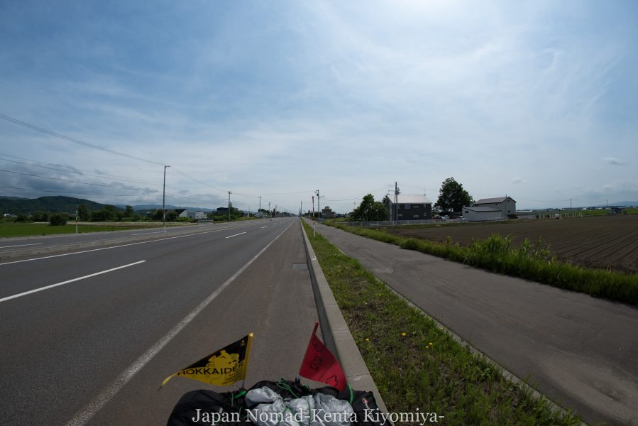 自転車日本一周70日目（日本一長い直線）-Japan Nomad (24)