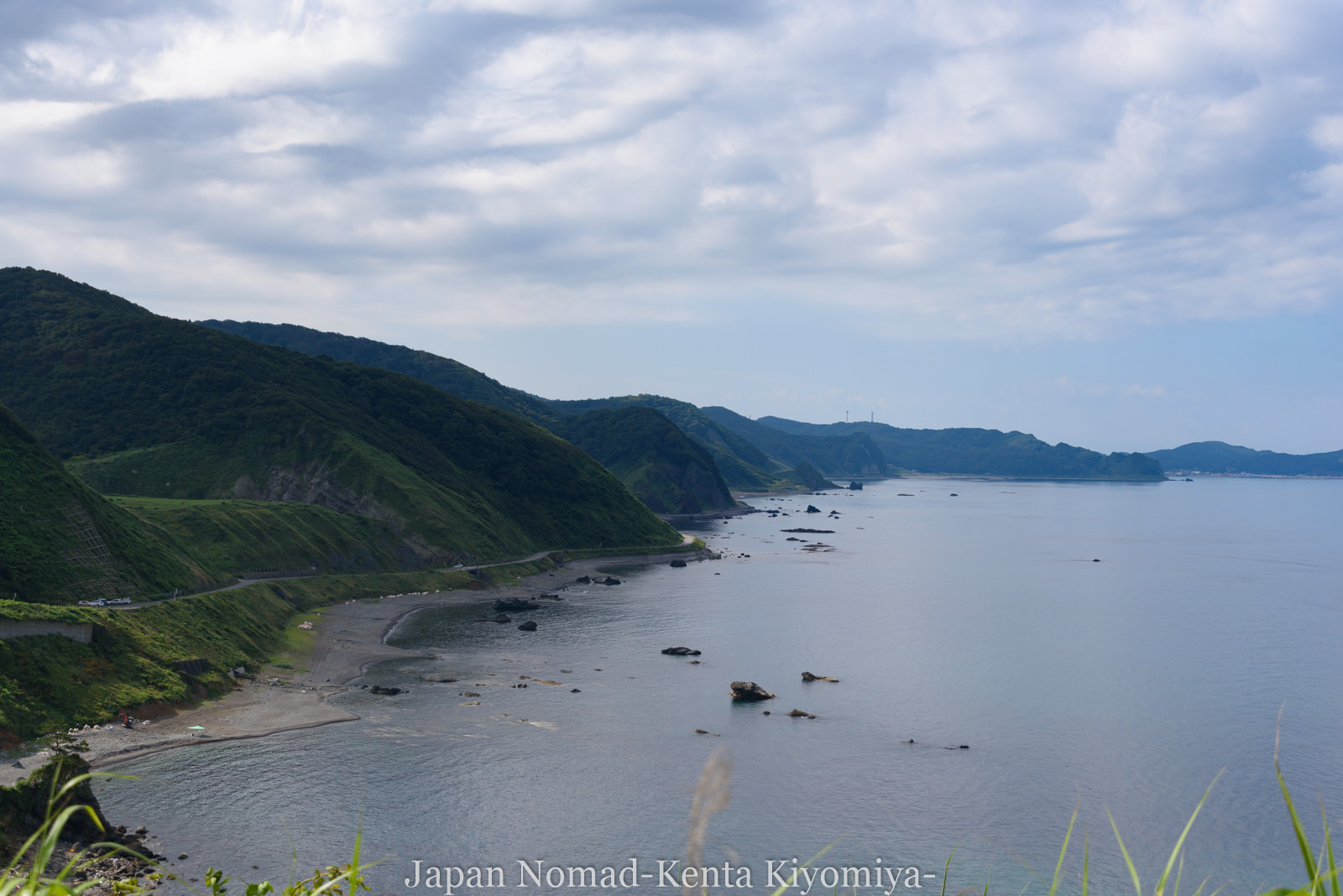 自転車日本一周（十三湖、しじみラーメン）-Japan Nomad (11)